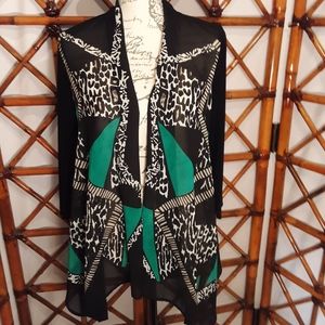 CHICO'S LEOPARD PRINT CARDIGAN